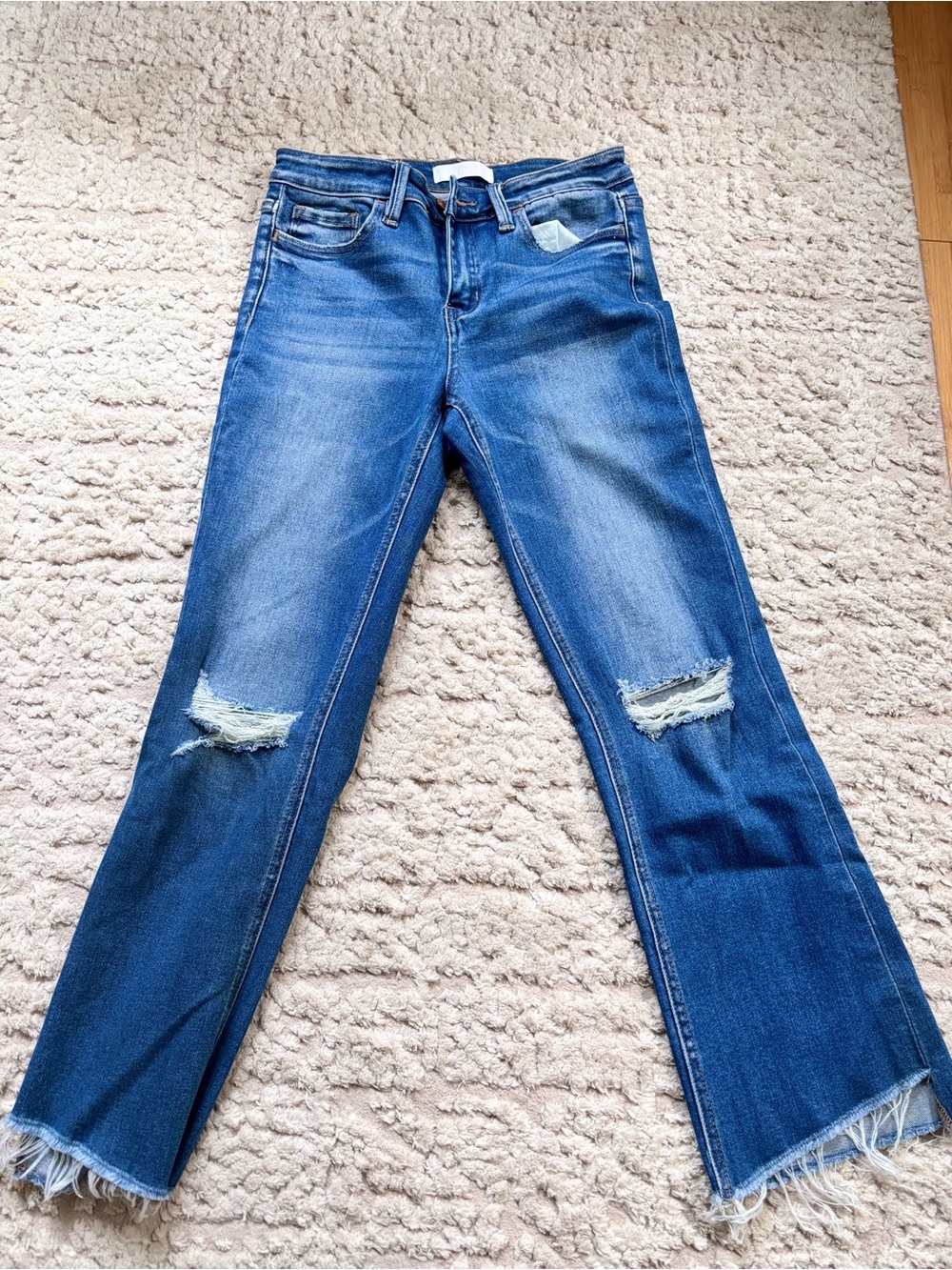 VERVET Women’s Distressed Blue Jeans